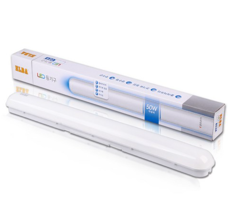 ELBA 멜리빙 번개표 LED 일자 천장등 50W 주광색 플리커프리